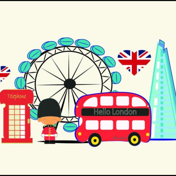 London Heart & Bus 3d