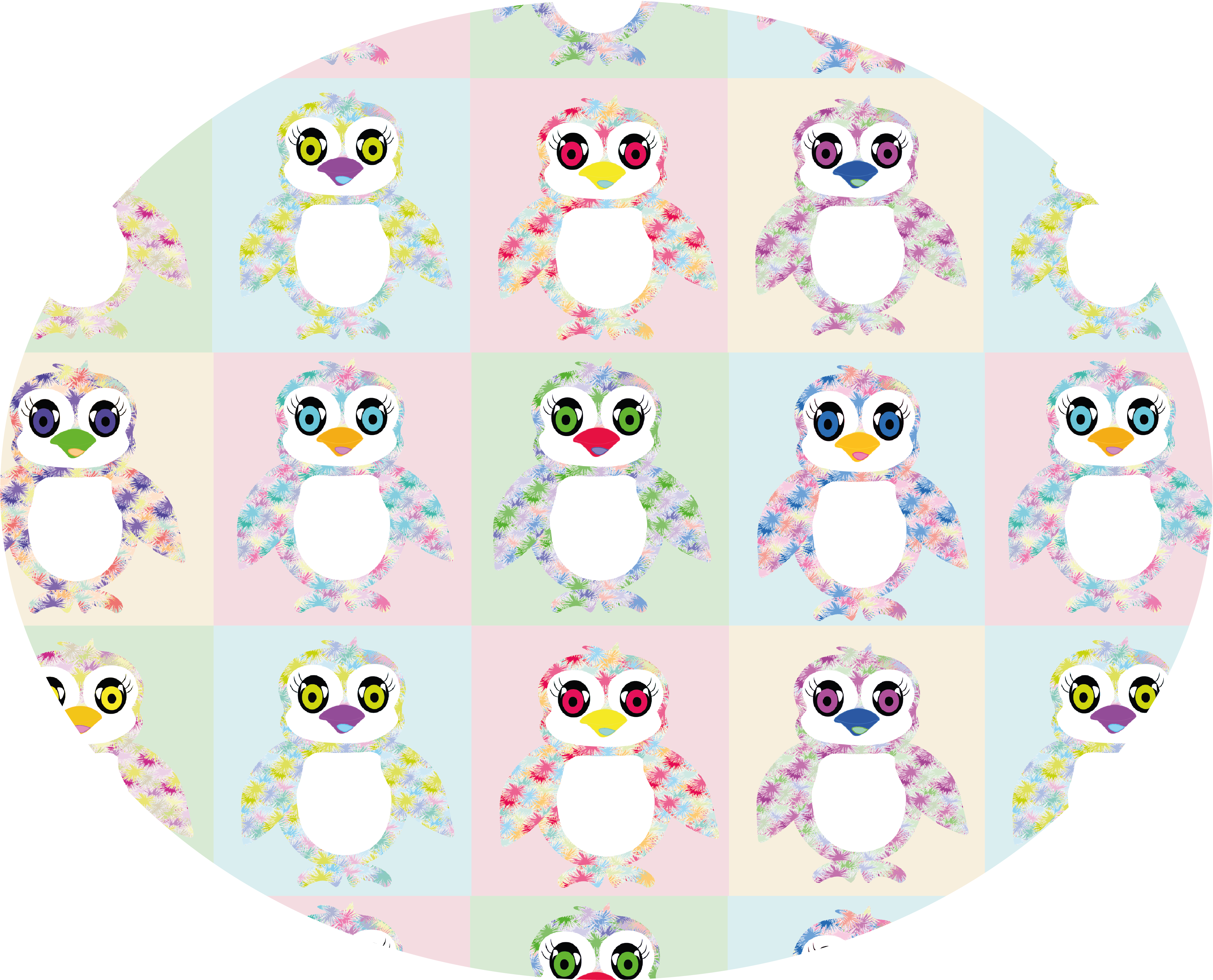 Penguinies Pop Art – Circle