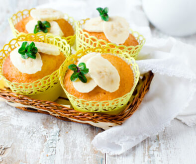 Muffins with a banana