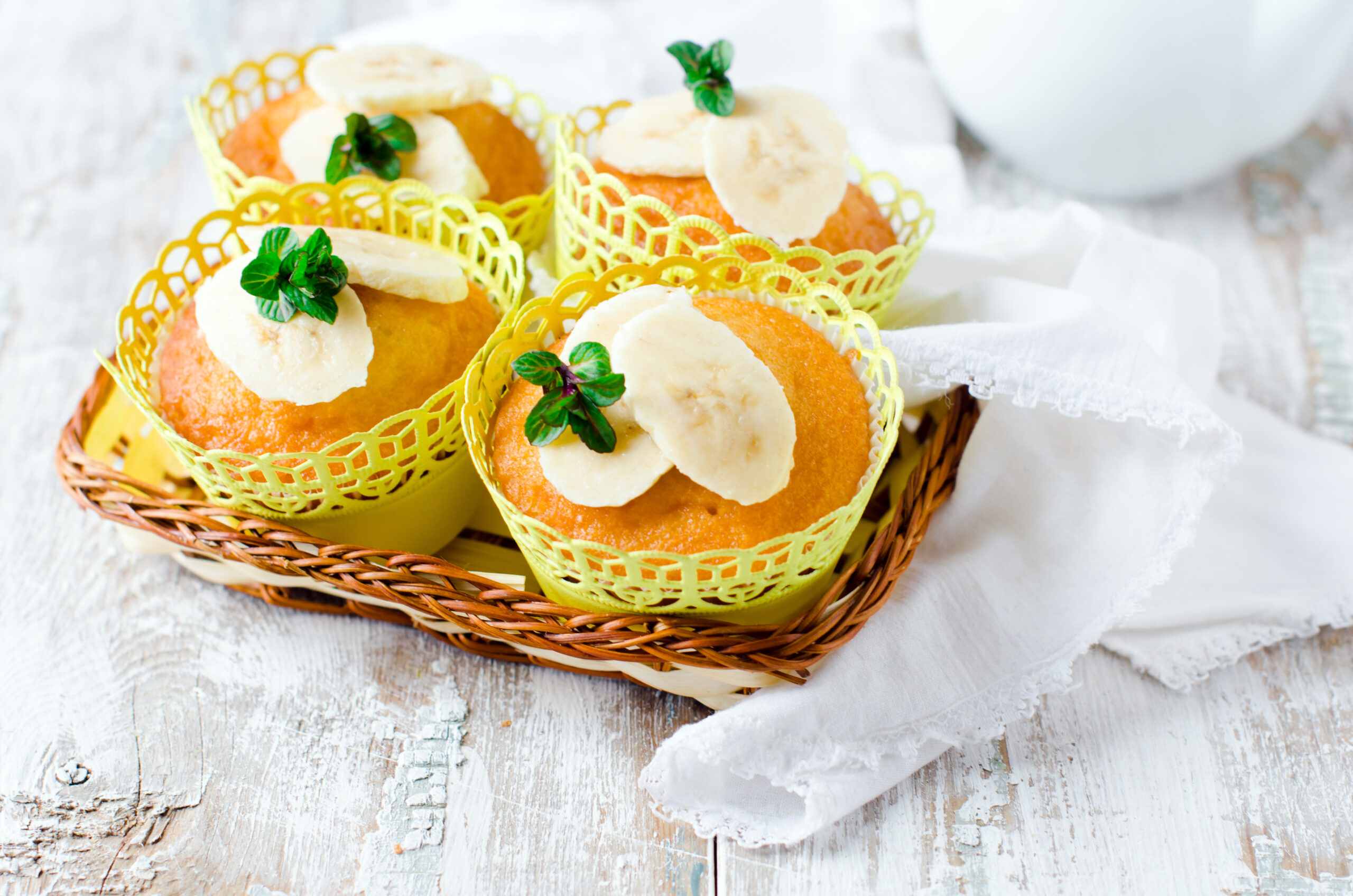 Muffins with a banana
